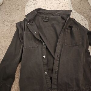 No Boundaries Charcoal Utility Jacket